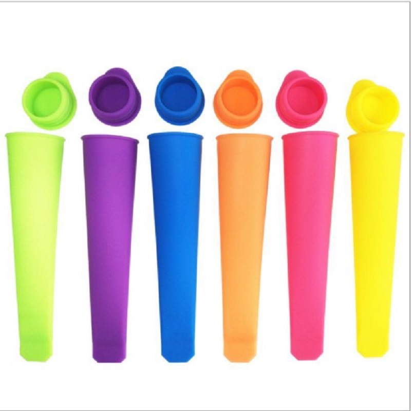 

Silicone Popsicle Mold Ice Cream Mold DIY Popsicle Mold Pure Color Silicone, Process color 4pcs pack, 501 Original