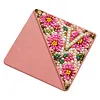 Pearl Diamond Painting Bookmark Kit Letter V PU Corner 3.74x3.74in