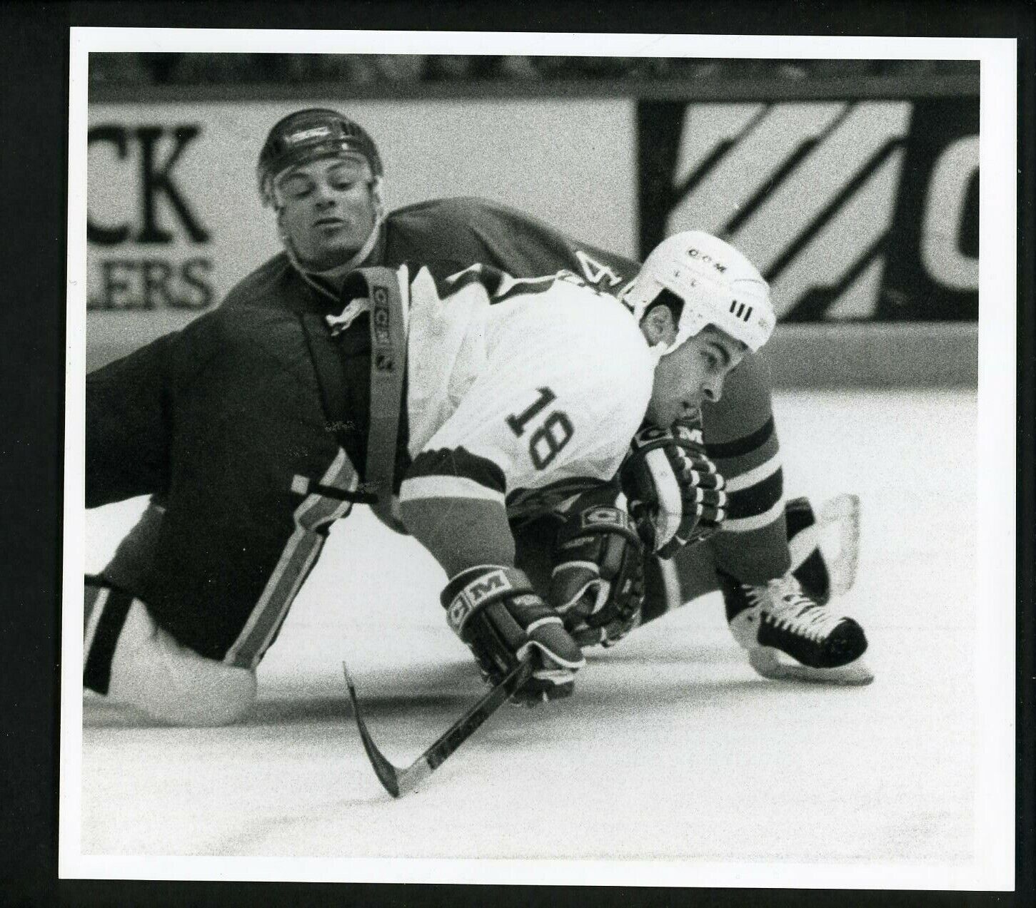 Ron Sutter 1995 Press Original Photo Poster painting by Bob Olen New York Islanders