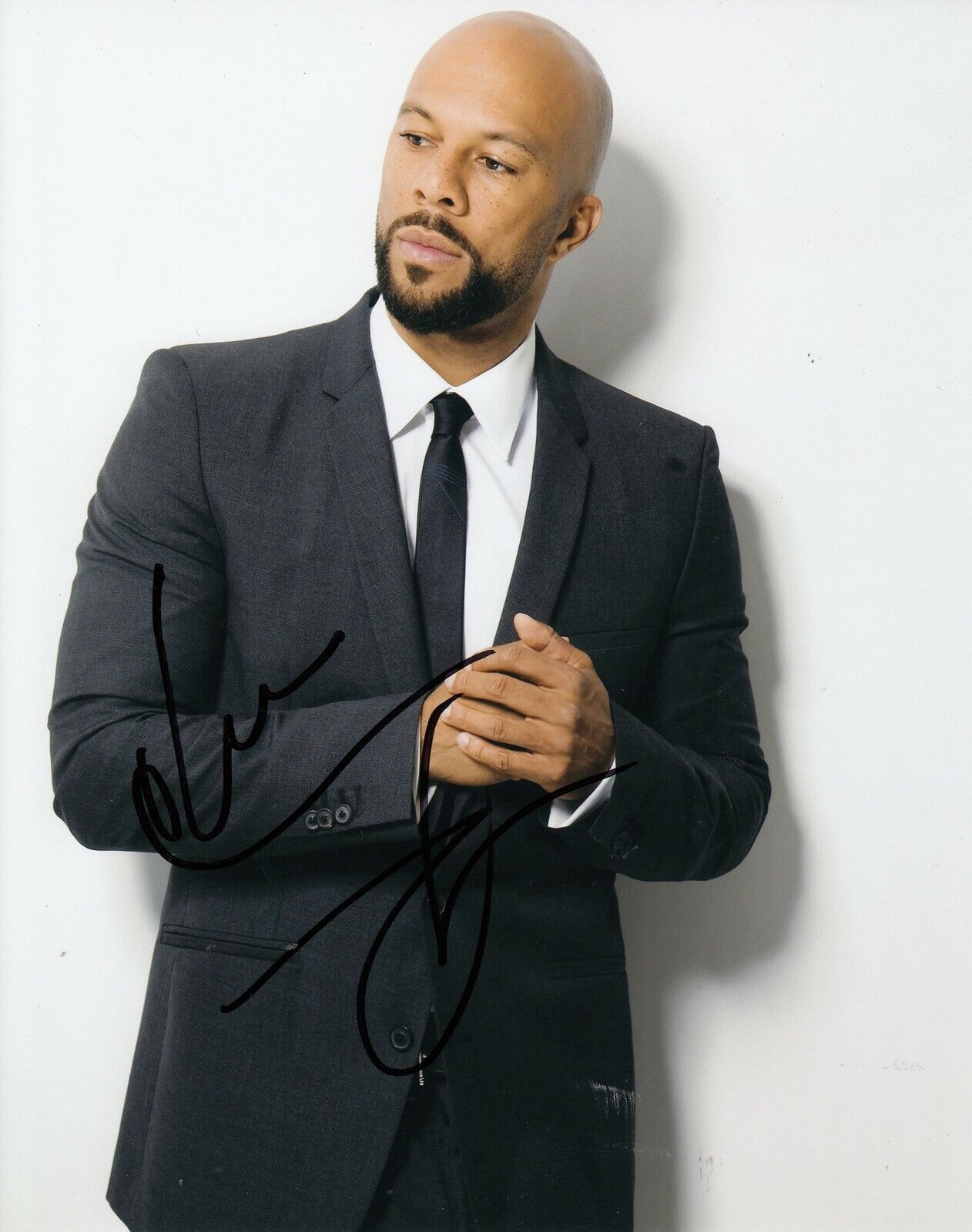 COMMON signed (AMERICAN GANGSTER) Movie 8X10 Photo Poster painting *Turner Lucas* auto W/COA #2