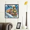 Diamond Painting-DIY Crystal Rhinestone Christmas Train(40*40 CM)