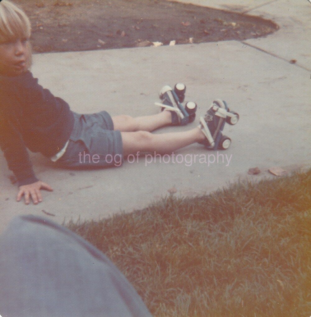 I Got A Brand New Pair Of Roller Skates 1970s FOUND Photo Poster painting Color Snapshot 91 9 C