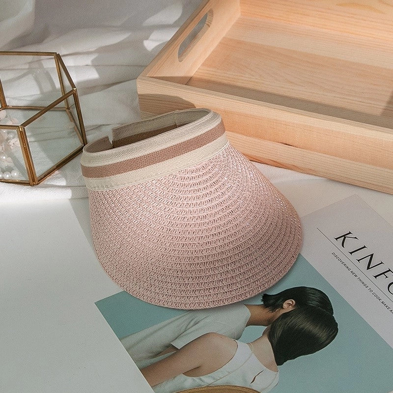 Women’s Minimalist Solid Color Flat Eaves Sun Hat