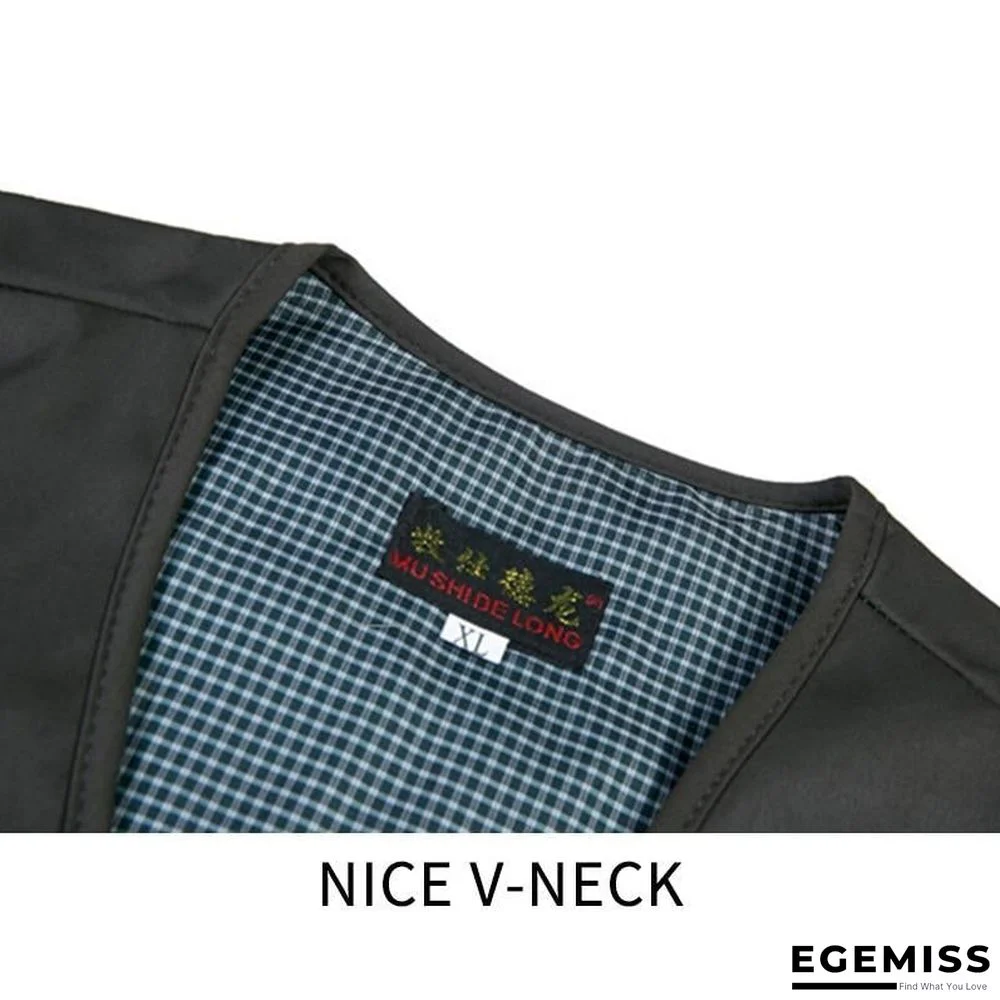 Men Multi-Pocket Classic Waistcoat Male Sleeveless Unloading Solid Coat Work Vest Tactical Masculino Jacket | EGEMISS