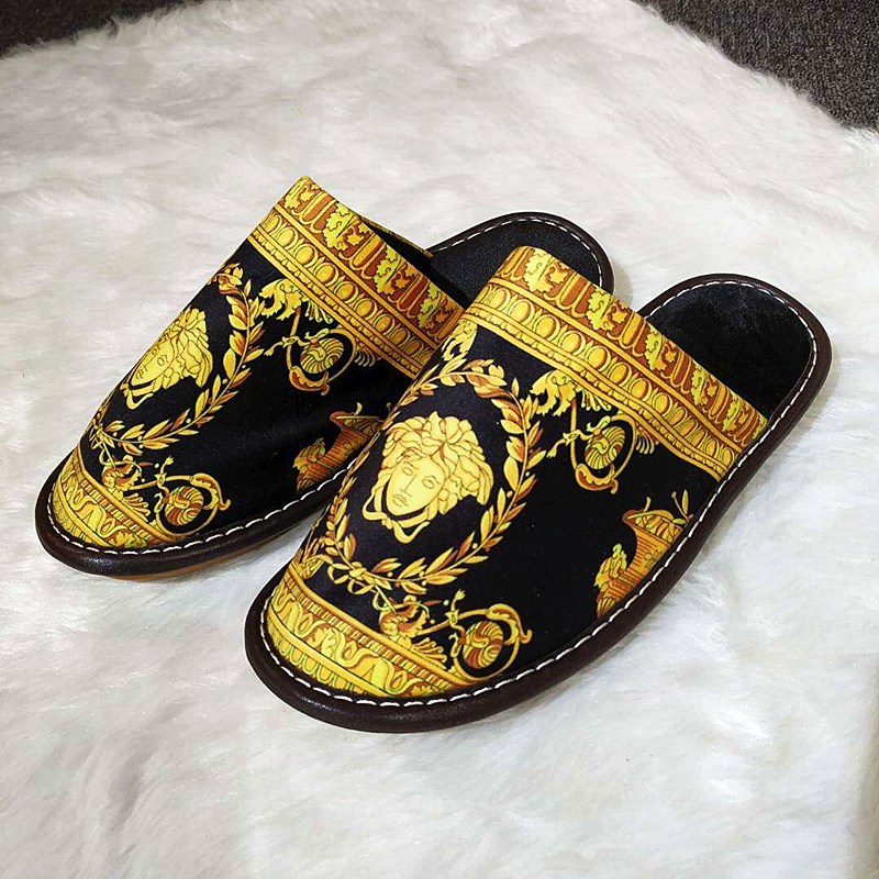 baroque bath slippers