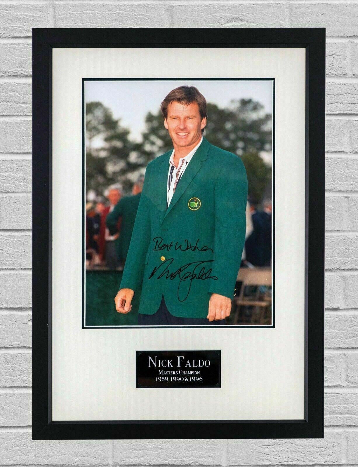 Nick Faldo Signed & FRAMED 16X12 Photo Poster painting MOUNT DISPLAY AFTAL COA (A)