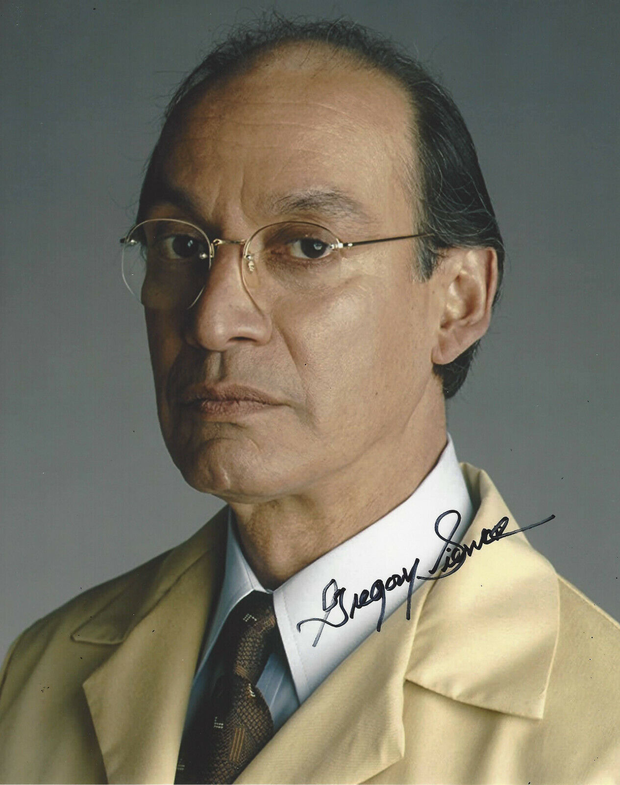 GREGORY SIERRA SIGNED AUTHENTIC THE X-FILES 8x10 Photo Poster painting w/COA TV ACTOR