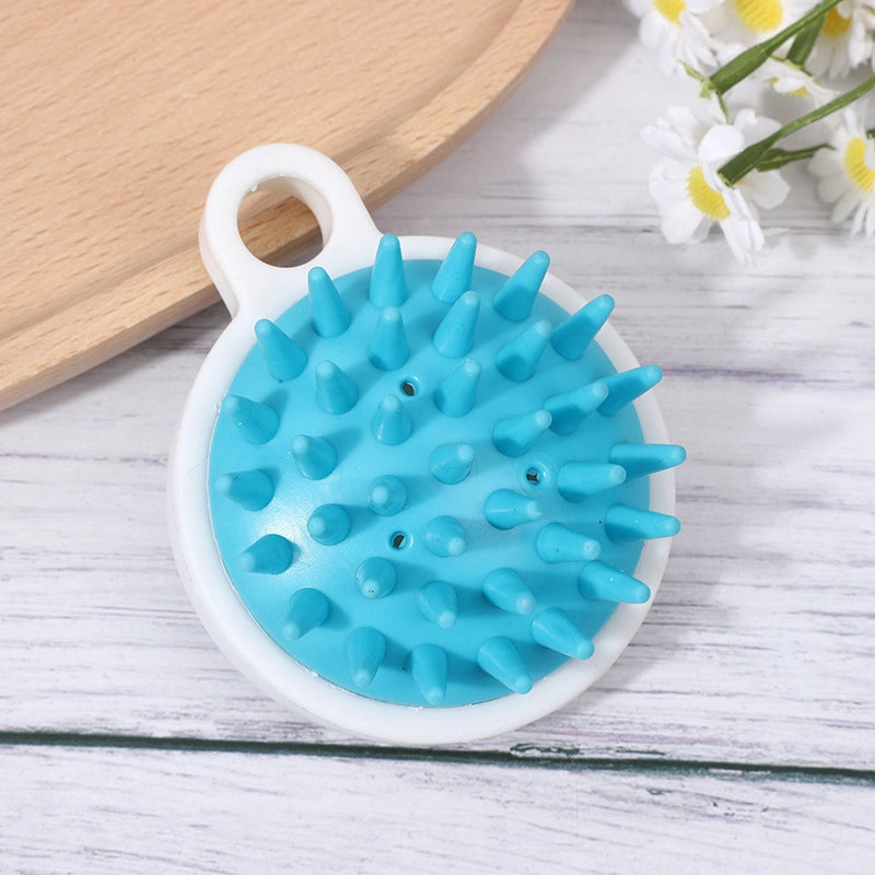 Crystal Transparent Shampoo Brush Silicone Head Massage Brush Shampoo Comb Scalp Itching Artifact Manufacturers