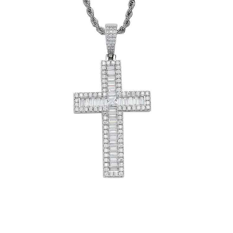 Bling Cross Pendant Necklaces-VESSFUL