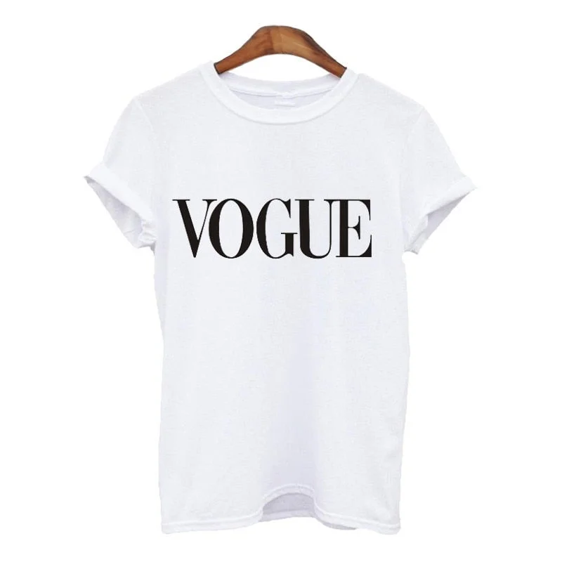 NEW Fashion Summer T shirt Harajuku Tumblr VOGUE Letter Casual Female T-shirts Printed T shirt Women Tops