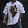 Tiger Canvas Art Men's Casual T-Shirt | Inlyline