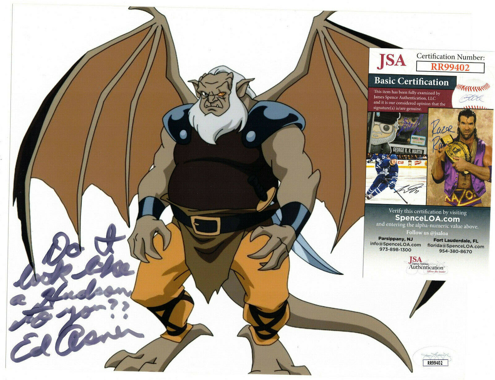 Ed Asner Authentic Signed 8x10 Photo Poster painting Autographed, Gargoyles, Hudson, JSA COA