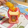 Diamond Painting Organizer Funnel Fit Round Containers Portable Drill Funnel 2.56x1.97in for DIY Craft Easy Transfer Tools (Pink Gold)