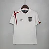 2006 Retro England Home Soccer Jersey