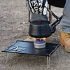 Outdoor Mini Alcohol Stove with Four-Corner Bracket Hiking Backpacking Cookware