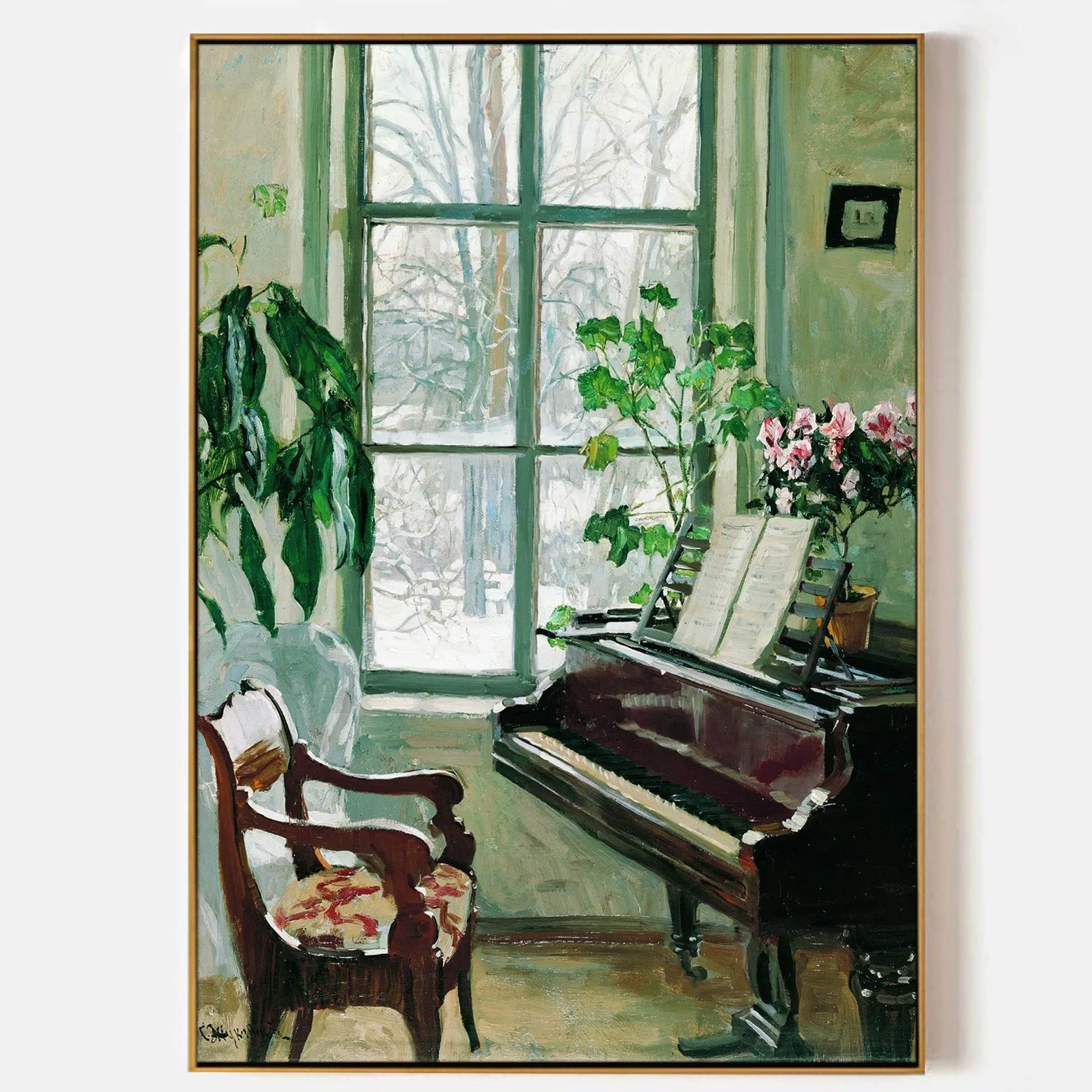 Arabelart Interior with Piano, 1917 AR1073