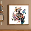 >SALE<Full Embroidery Eco-cotton Thread 11CT Printed Flower Owl Cross Stitch(ACC-947)