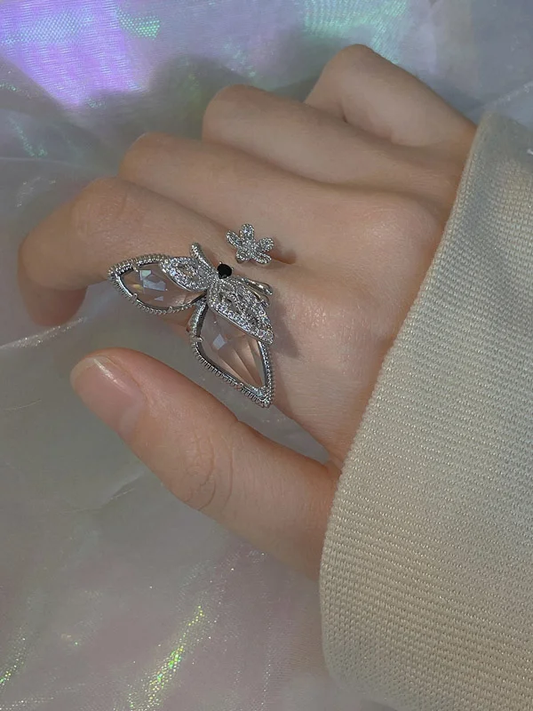 Banquet Butterfly Shape Rings Accessories