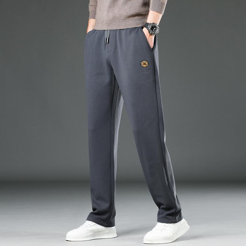 Mens Pants Cotton Casual Stretch Male Trousers Man Long Straight High Quality 4 Colors Plus Size Pant Suit M-6XL Ly6067