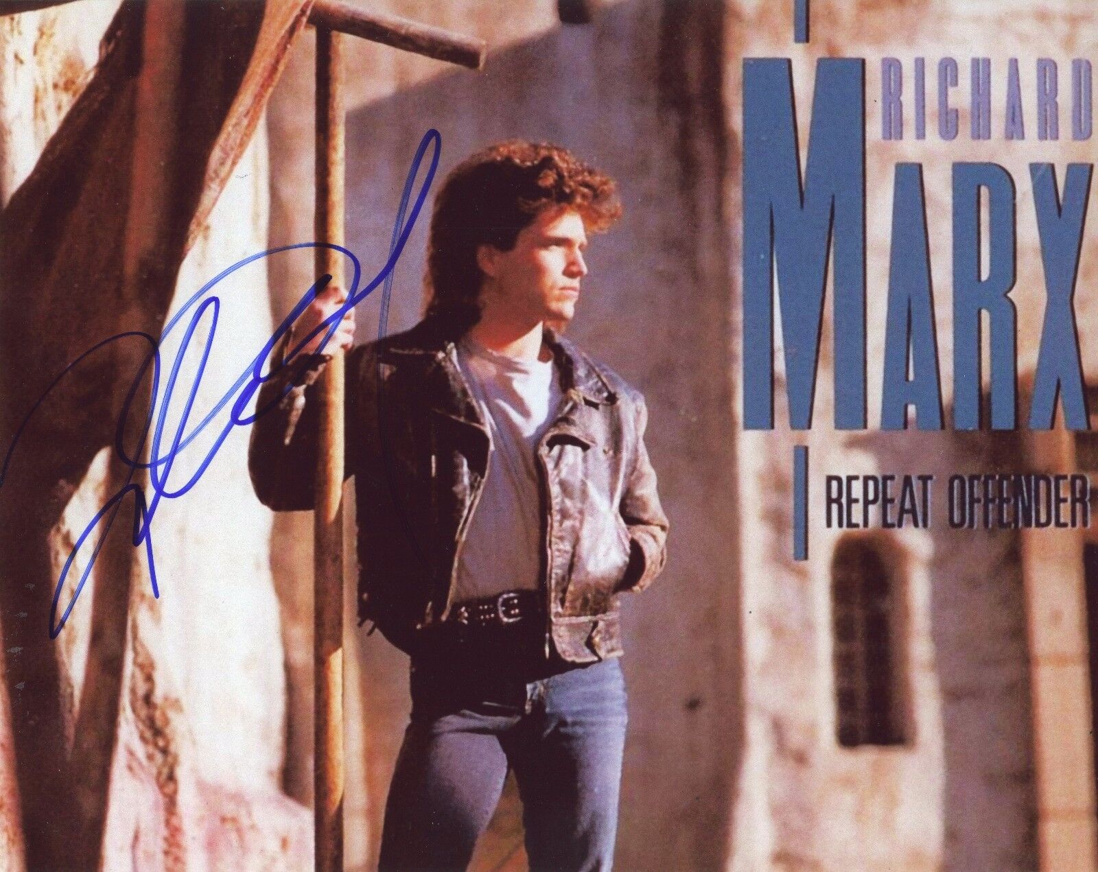 RICHARD MARX Authentic Hand-Signed Repeat Offender