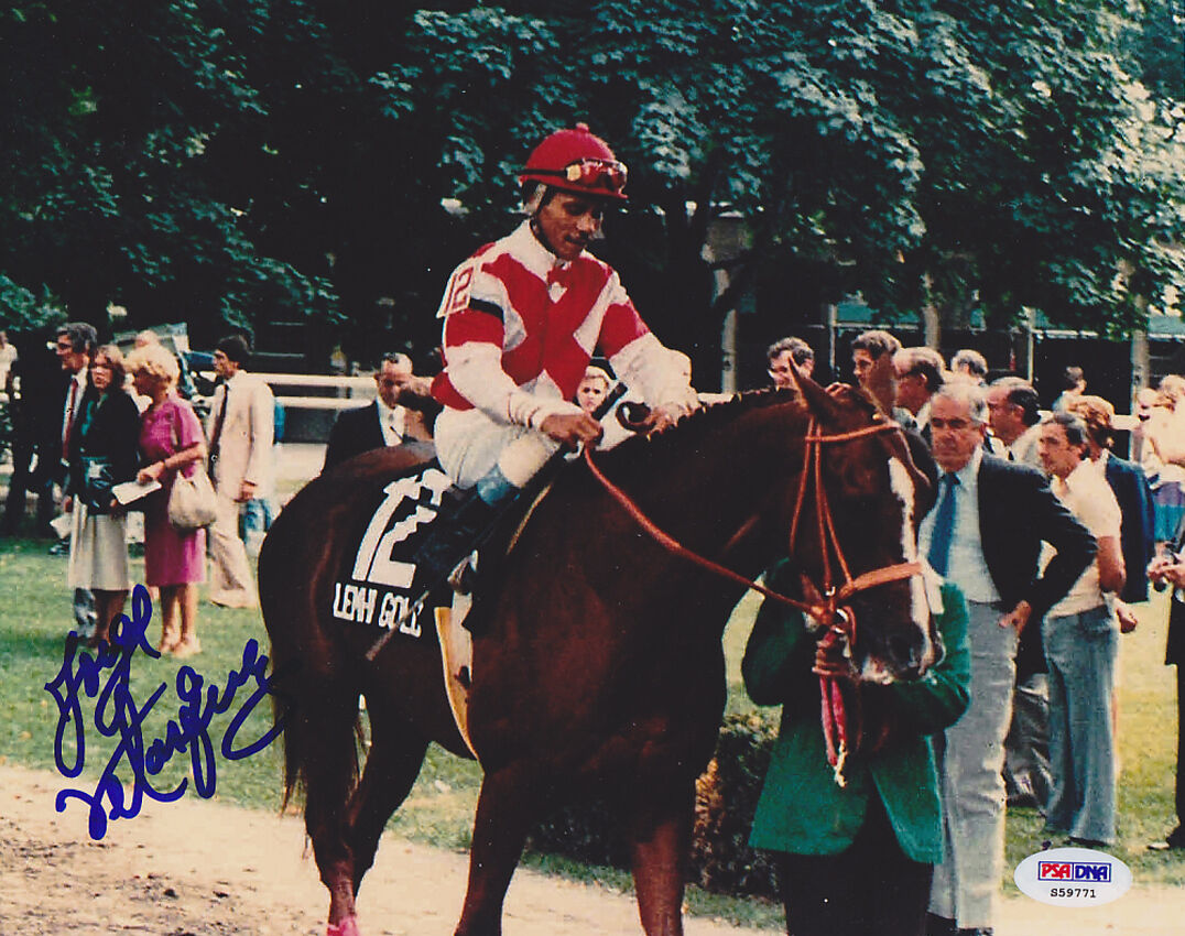 Jorge Velasquez SIGNED 8x10 Photo Poster painting Jockey PSA/DNA AUTOGRAPHED