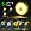 2 in 1 Portable Outdoor LED Camping Light String, USB Rechargeable