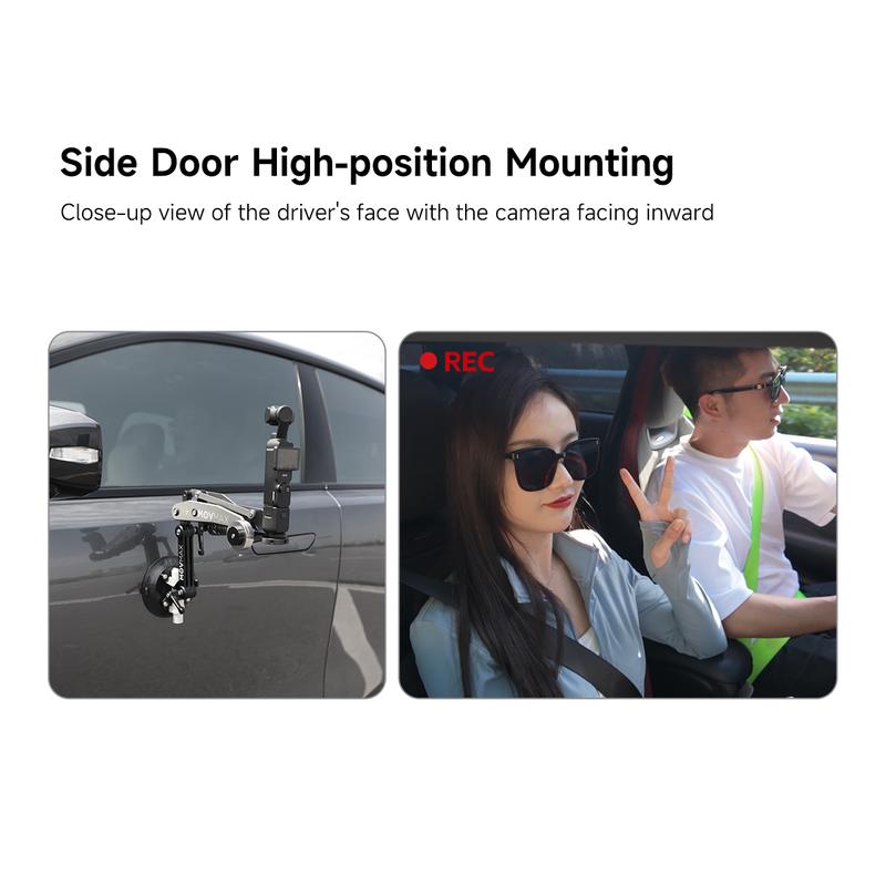 Product Introduction of MOVMAX Blade Arm Car accessories Camera Phone Suction Mount Camera Shock Mount  for phone camerasfor DJI Pocket 3. Insta 360. and GoPro 12