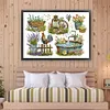 Garden Small Objects-14CT Stamped Cross Stitch 62*47cm/24.41*18.5in(Big Size) tapestrymarket