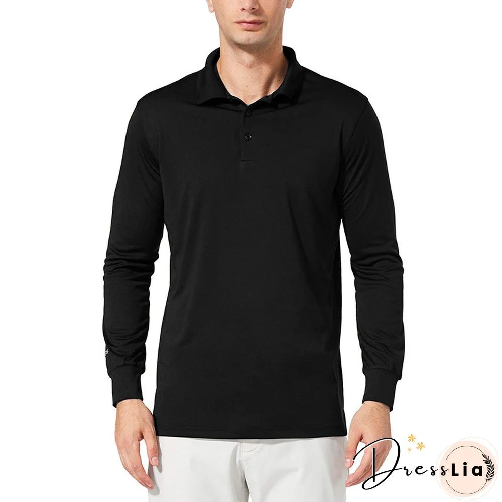 Men's Sportswear Long Sleeve Polos Shirts