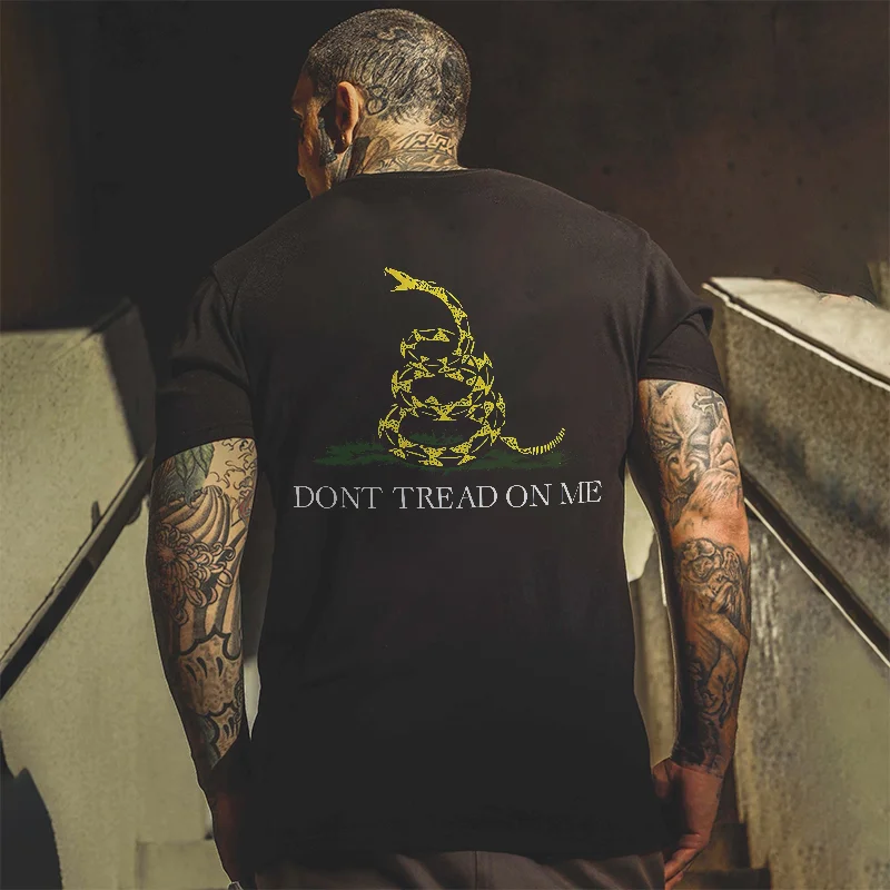 Don't Tread On Me Printed T-shirt -  