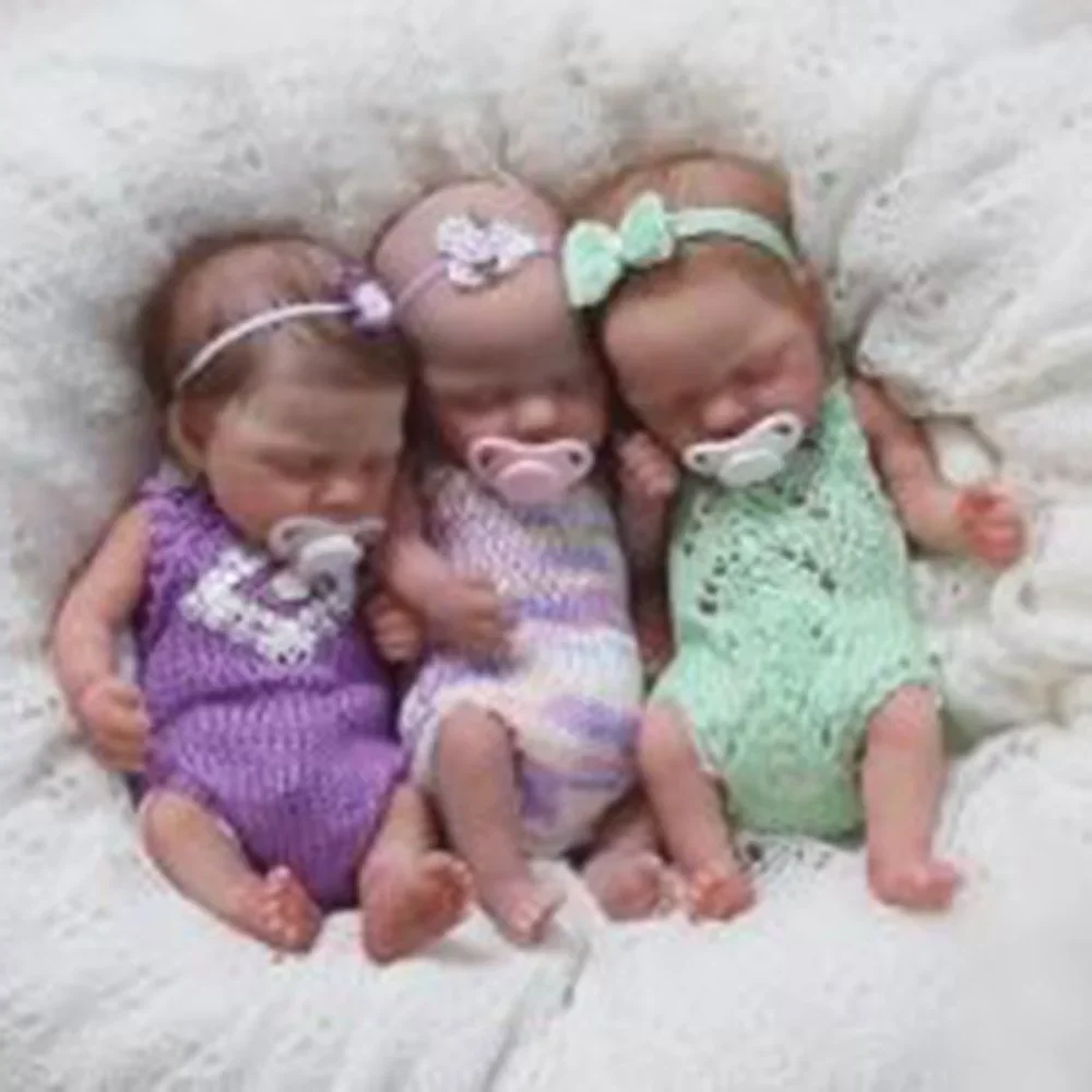 5'' SoftTouch Lifelike Triplets Anne Angel Adler Reborn Baby Doll Girl Boy