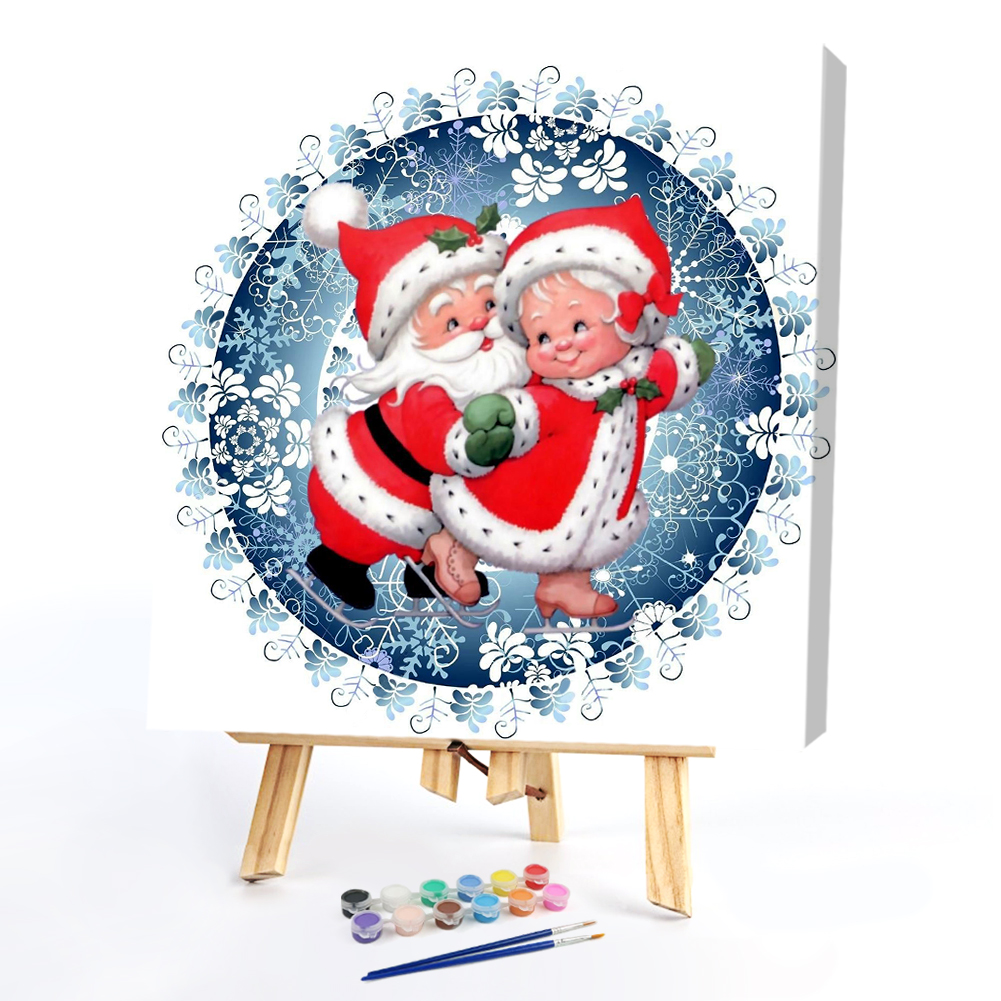 

40*40CM - Paint By Numbers - Christmas, 501 Original