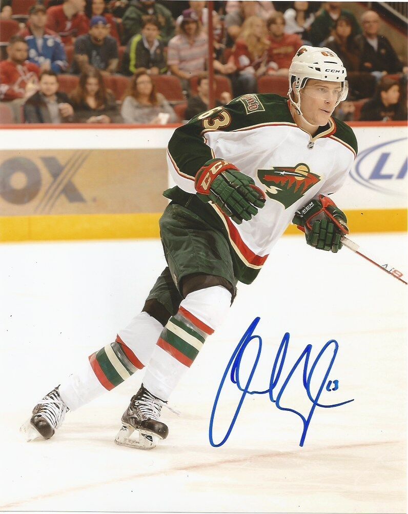 Minnesota Wild Charlie Coyle Signed Autographed 8x10 Photo Poster painting COA