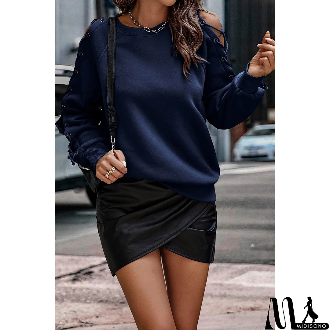 MidiSono - Effortless Elegance Tie Sleeve Top