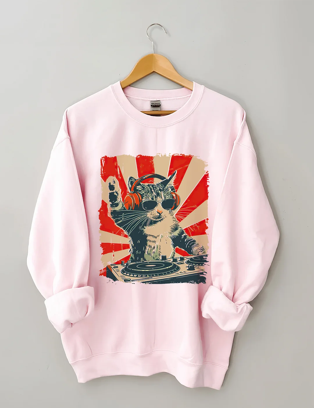 Cool DJ Cat Sweatshirt