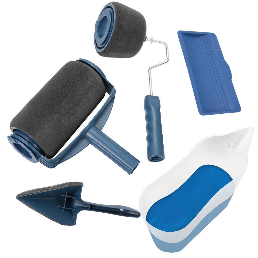 

5pcs/set Multifunctional Paint Roller Brush Room Wall Painting DIY Tools, 501 Original