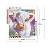 Highland Yak - Round Drill Diamond Painting - 30*30CM