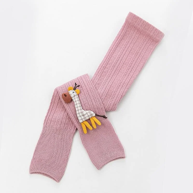 1 to 8 Years Spring Autum Cute Deer Girl Trousers High Quality Cotton Girls' Leggings Soft Knitted Pants for Children's Legging