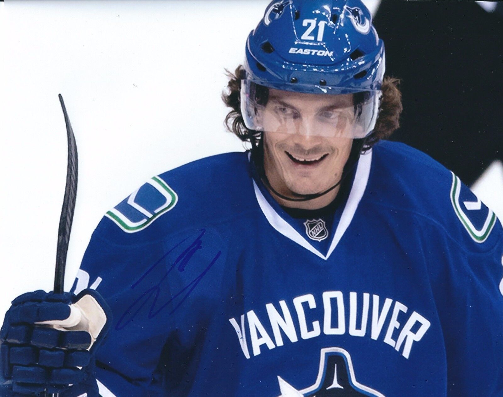 Signed 8x10 LOUI ERIKSSON Vancouver Canucks Photo Poster painting - COA