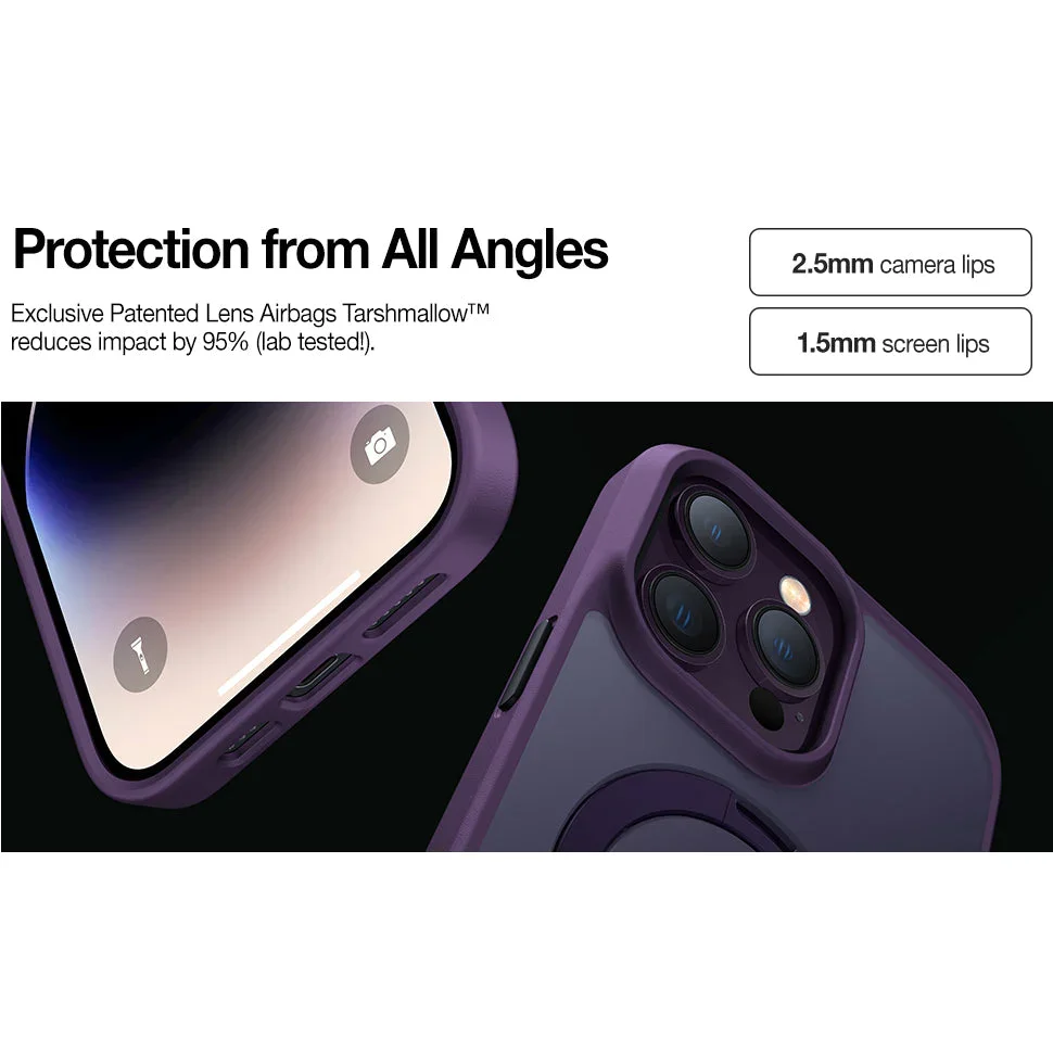 New Design iPhone Shockproof Phone Case Compatible with MagSafe (with Stand)