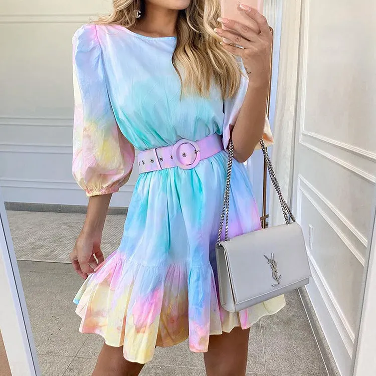 Women Bohemian Dress Summer Fashion Printed Dress