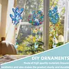3PCS-4 5D DIY Diamond Painting Wind Chimes Suncatcher Kit Double Sided Diamond Art Kits Suncatcher with Crystal Pendant for Home Wall Window Decor Adults DIY Art Craft