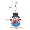 Diamond Painting-DIY 5pcs Snowman Keychain