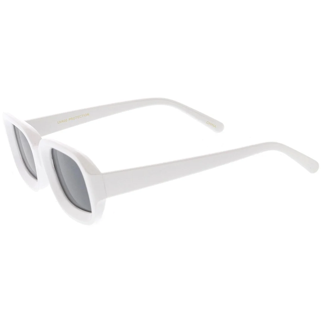 Chunky Rectangle glasses Neutral Colored Lens 50mm