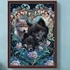 Wolf-Round drill diamond painting-50*70cm (grande taille)