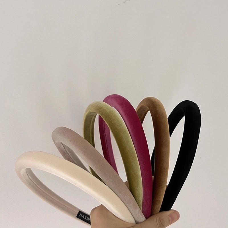 Women’s Minimalist Solid Color Cloth Handmade Hair Band