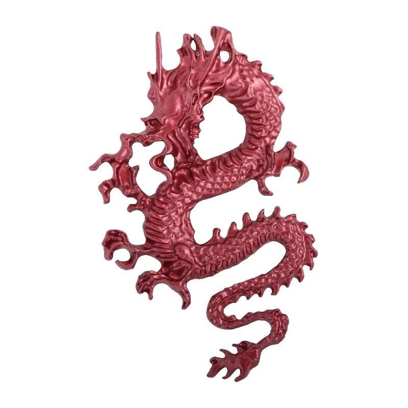 Retro Pin Animal Dragon Alloy Enamel Rhinestones Unisex Brooches