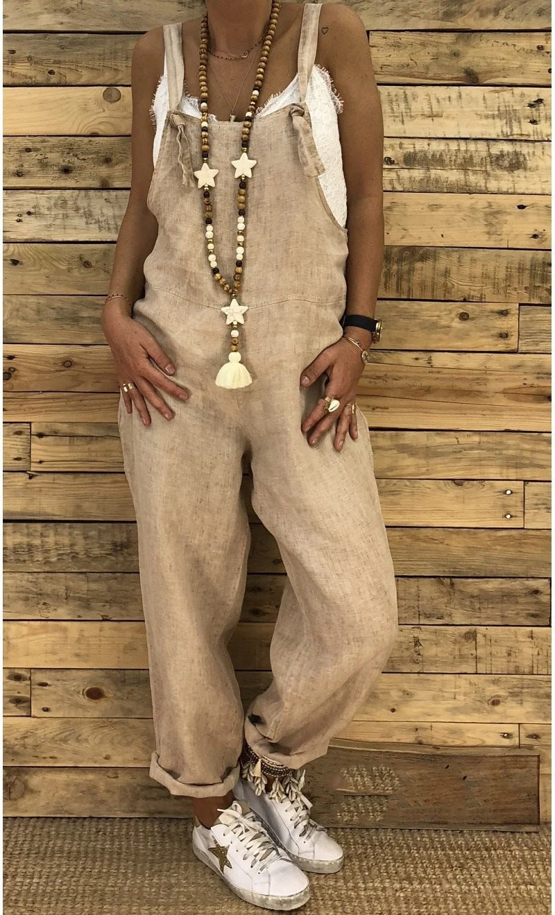 Zingj Women's Fashion Casual Loose Suspender Pants
