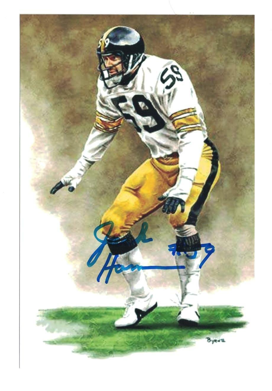 Jack Ham Signed Autographed 4x6 Photo Poster painting Pittsburgh Steelers HOF A