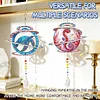 2pcs DIY Diamond Painting Seahorse Turtle Wind Chimes Crystal Window Suncatcher Craft Set Birthday Gifts Home Garden Decor